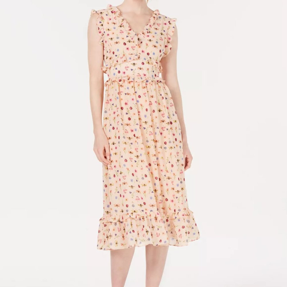 NWT Pale Pink Betsy Johnson Bug & Floral Dress